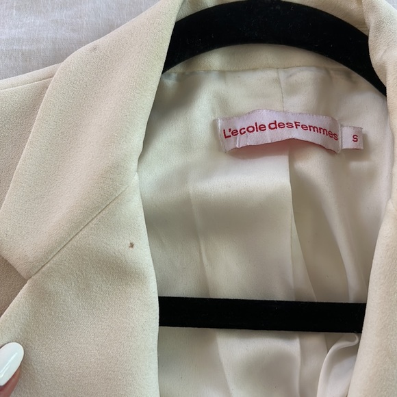 L’ecole Des Femmes Double Breasted Jacket - Picture 5 of 8